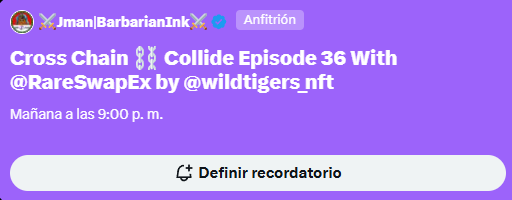 Cross Chain Collide Episode 36 With @RareSwapEx by @wildtigers_nft