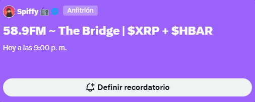 58.9FM ~ The Bridge | $XRP + $HBAR