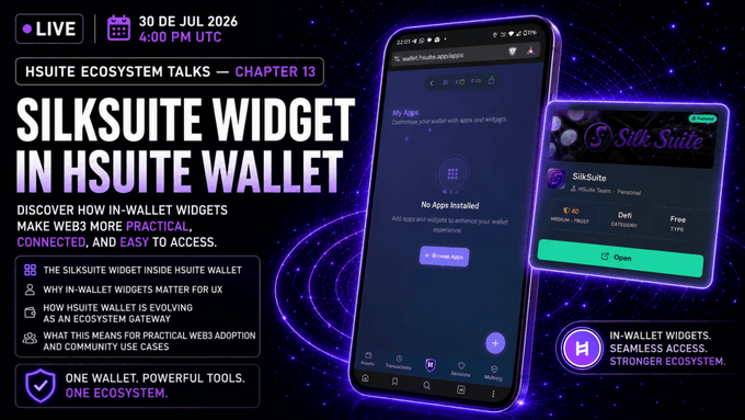 HSuite Ecosystem Talks — Chapter 13: SilkSuite Widget in HSuite Wallet