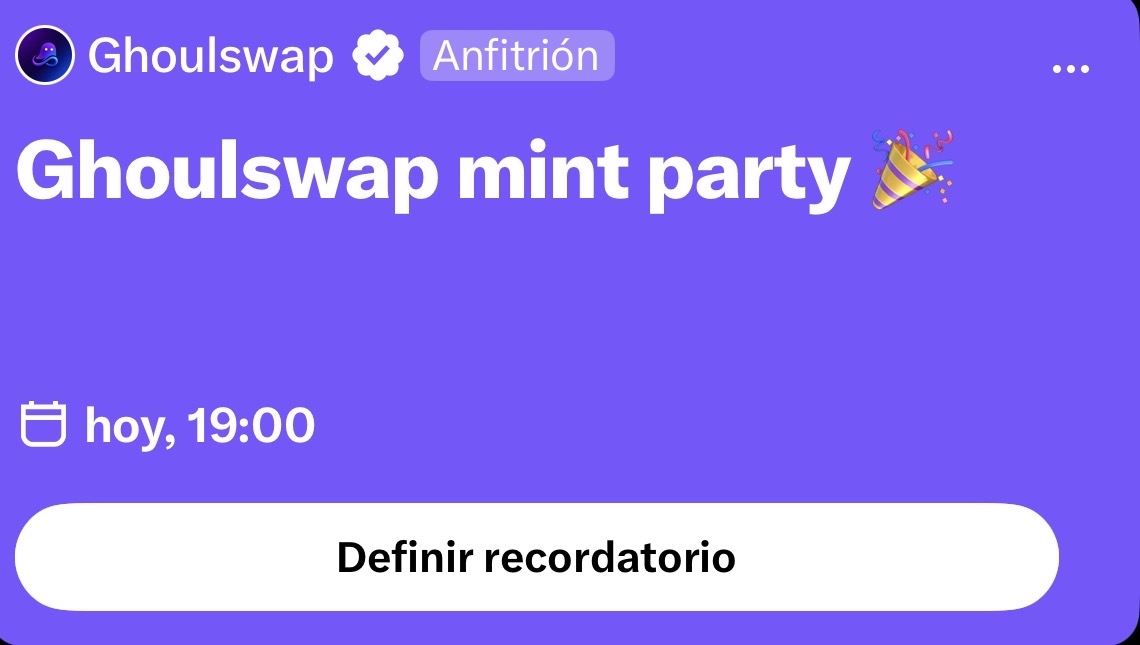 Ghoulswap Mint Party